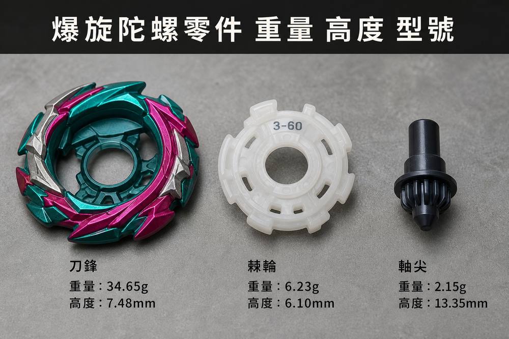爆旋陀螺零件
