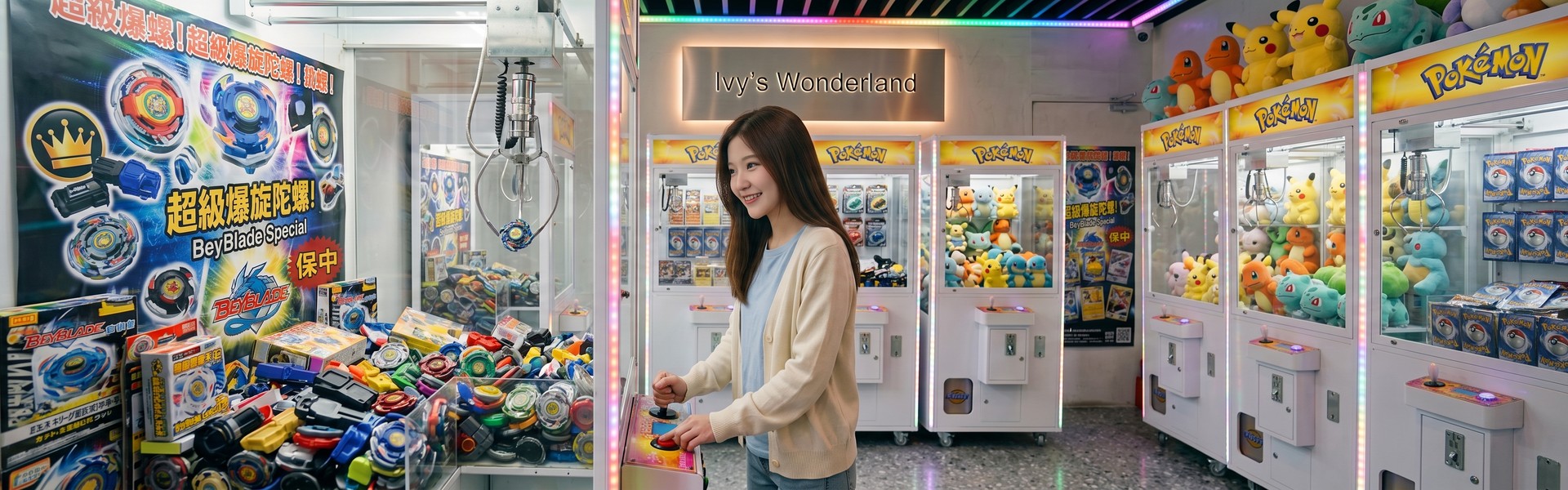 Ivy’s Wonderland 夾公仔機現場